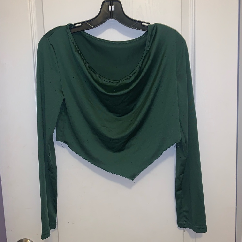 Women green top